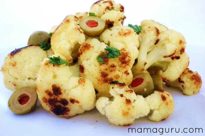 Caramelized Cauliflower with Green Olives Recipe 
