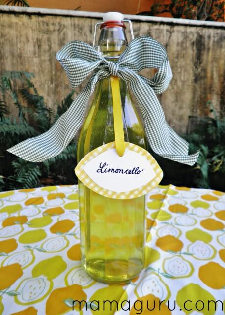 Homemade limoncello recipe