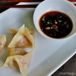 Steamed Shrimp Dumplings with Apricot-Soy Dipping Sauce