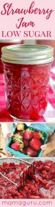 Homemade Low-Sugar Strawberry Jam