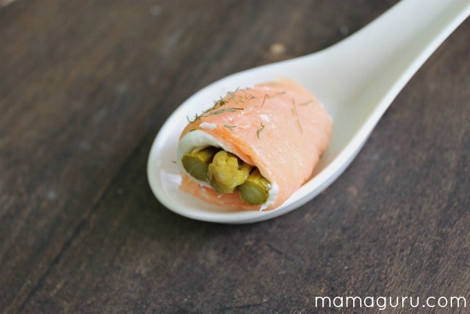 Smoked Salmon and Pickled Asparagus Sushi