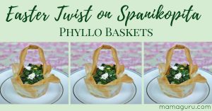 Spanikopita in Phyllo Baskets