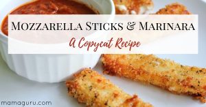 Fired Mozzarella Sticks With Marinara: A Copycat Recipe