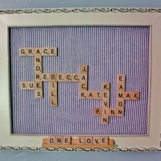 Scrabble Craft Using Family Names