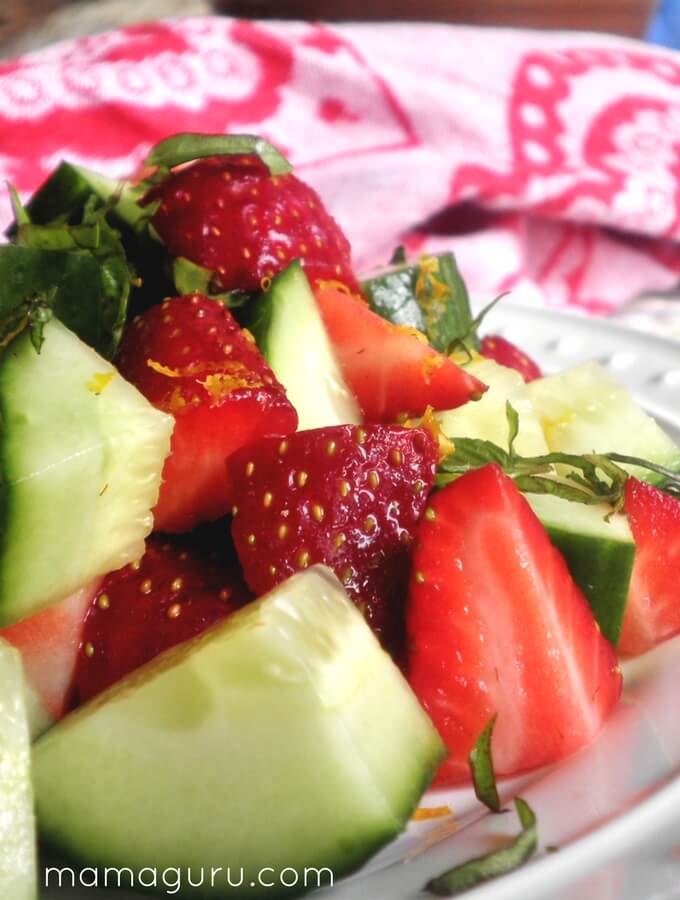 Strawberry Cucumber Salad 