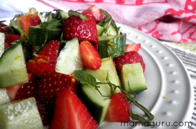 Strawberry Cucumber Salad 