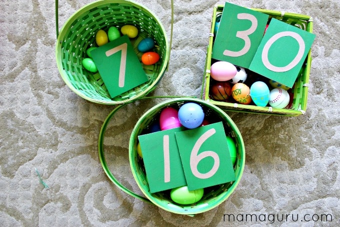 4 Preschool Math Activities Using Easter Eggs