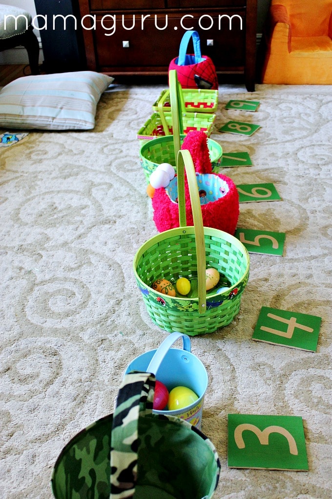 4 Preschool Math Activities Using Easter Eggs