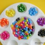4 Preschool Activities with Small Beads
