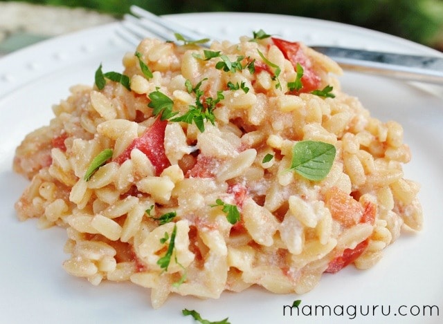 Roasted Tomato Orzo Risotto