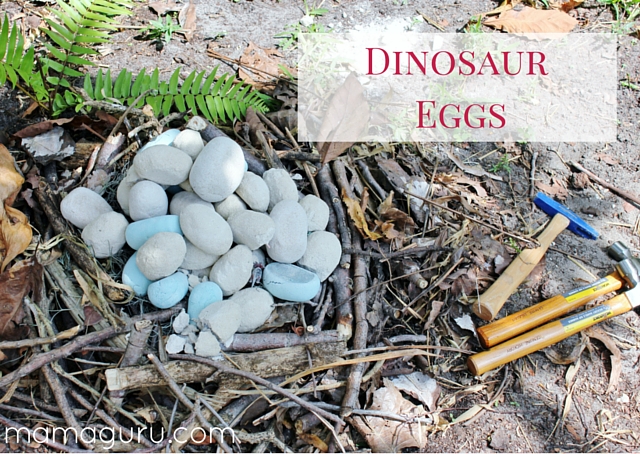 Dinosaur party-dinosaur eggs, party game