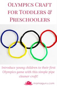 Easy Olympics Craft for Toddler and Preschoolers