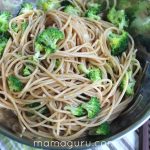 Garlic Sesame Noodles with Broccoli