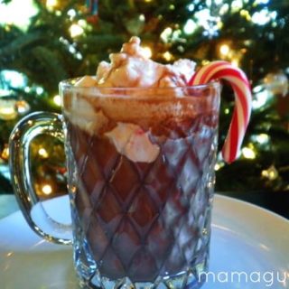 Double Chocolate Cocoa with Candy Cane Whipped Cream