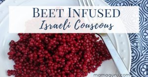 Beet Infused Israeli Couscous (