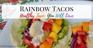 Rainbow Tacos Healthy Shrimp Tacos