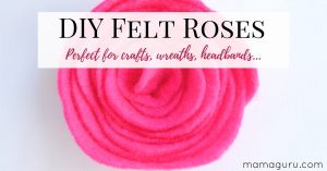 DIY Felt Roses