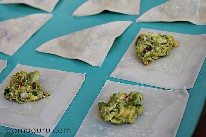 Avocado Wontons