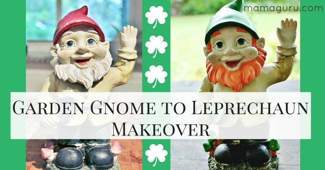 Garden Gnome to Leprechaun Makeover