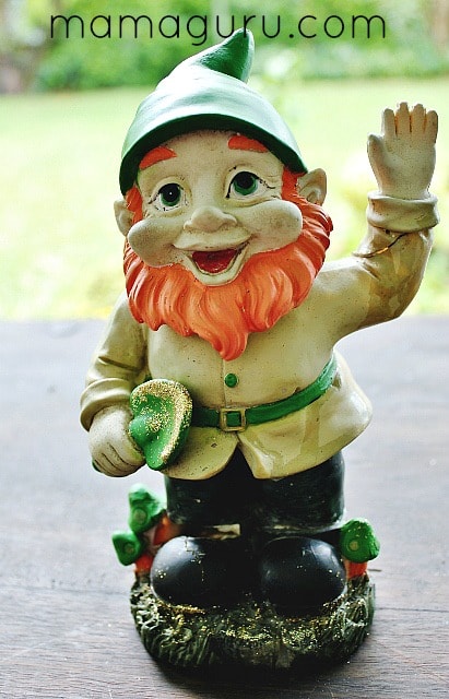 Garden Gnome to Leprechaun Makeover