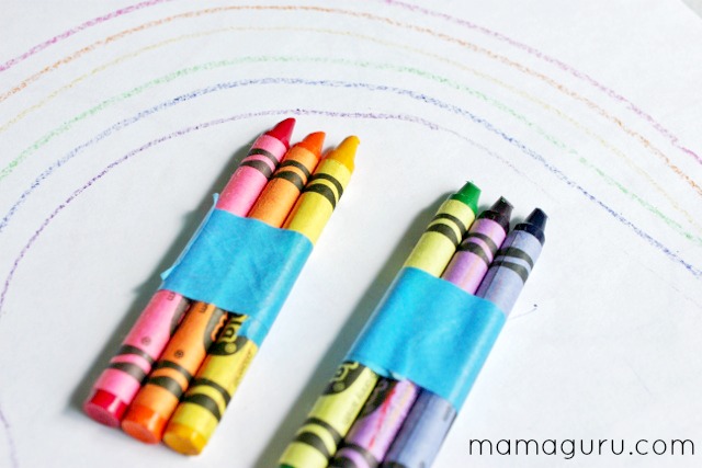 Rainbow Finger Paint St. Patrick's Day Craft for kids - Creative Ramblings