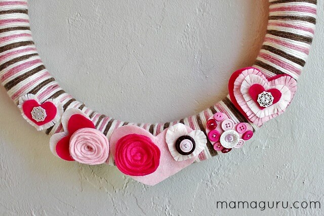 DIY Valentine's Day Wreath