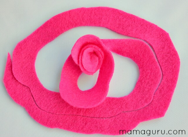 DIY Felt Roses 