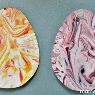 How to Make Marbled Paper with Shaving Cream