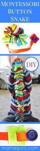 Montessori Button Snake DIY