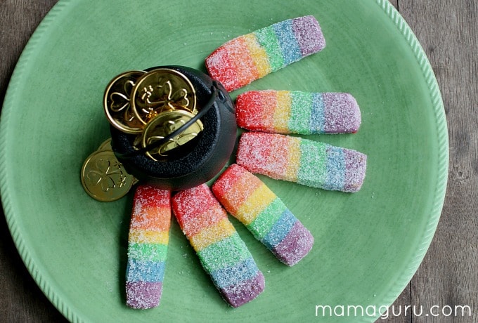 Rainbow Cookies for St. Patrick's Day