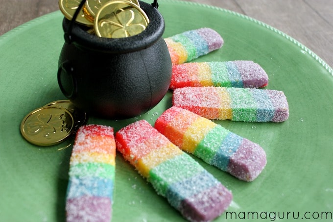 Rainbow Cookies for St. Patrick's Day