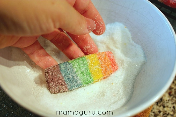 Rainbow Cookies for St. Patrick's Day