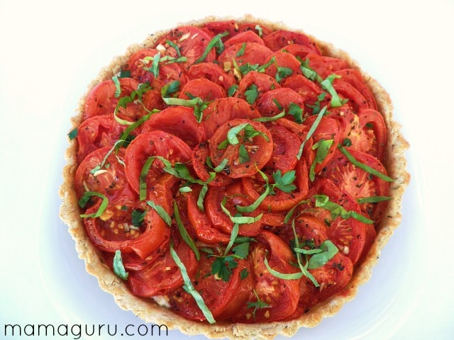 Oven-Roasted Tomato Tart • Mamaguru