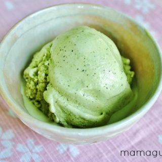 A luscious recipe for homemade Green tea Ice Cream using matcha powder.