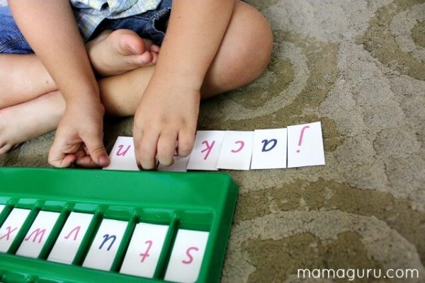 Montessori Movable Alphabet DIY • Mamaguru